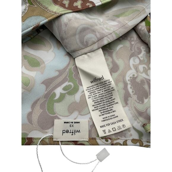 Wilfred Only Slip Green Midi Dress Size XS - Picture 4 of 4